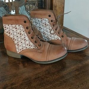 Steve Madden Lace inset Bootie